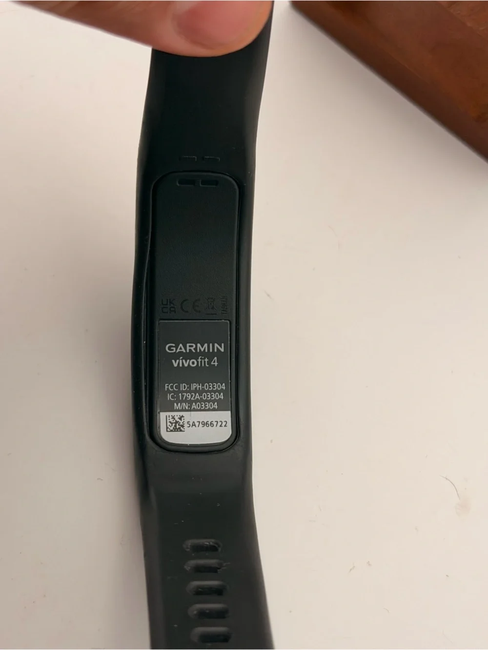 Garmin Vivofit 4, Black, New Batteries, Smart Watch, Fitness Tracker, Very Good